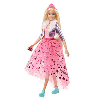 Barbie 芭比 芭比童话世界系列 GML76 芭比闪亮公主和小宠物 芭比-闪亮公主