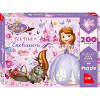 迪士尼(Disney)200片拼图玩具 苏菲亚公主儿童拼图女孩礼物（古部盒装拼图带图纸)11DF2003225
