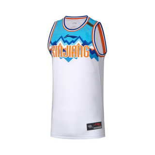 李宁T恤男装2020CBA新疆队篮球系列男子比赛上衣AAYQ405