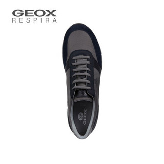 GEOX/健乐士男鞋2020秋季DYNAMIC舒适时尚运动休闲鞋U9276A 灰色/海军蓝C0665 40