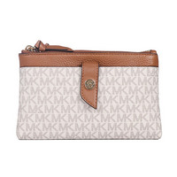 迈克·科尔斯 MICHAEL KORS MK 女包 MK CHARM系列 女士皮革中号手拿斜挎包 香草色32SOGOOC7B VANILLA ACRN