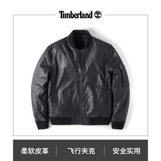 Timberland添柏岚男装新款潮流休闲飞行夹克皮衣外套|A1NC4 A1NC4001/黑色 XS