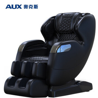 奥克斯 (AUX) 按摩椅家用全身多功能新款智能按摩器双SL全自动太空豪华舱电动按摩沙发 黑色 X8