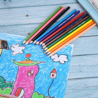 晨光(M&G)文具36色自带卷笔刀彩铅 儿童画笔 彩色铅笔 学生填色笔套装(纸筒装)AWP36847