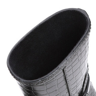 迈克 科尔斯 MICHAEL KORS 女士黑色橡胶靴子 40F3MCFE5Q BLACK 7