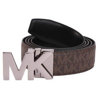 迈克·科尔斯（MICHAEL KORS） MK男士腰带 BELT系列PVC棕色礼盒款腰带 36H9MBLY4V BRN BLK