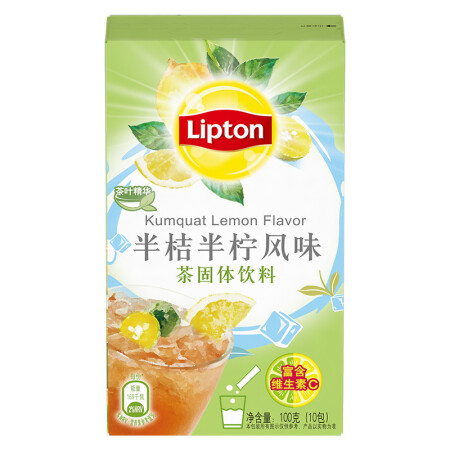 Lipton 立顿 茶固体饮料 半桔半柠风味 100g