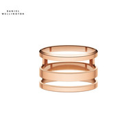 丹尼尔惠灵顿(DanielWellington)dw戒指饰品简约玫瑰金男女对戒三环情侣指环尺寸:14(中国码)DW00400130