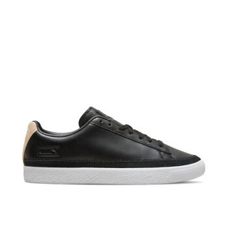 PUMA彪马官方 男女同款情侣休闲鞋BASKET TRIM BLOCK 369991 黑色-金色-白 02 36