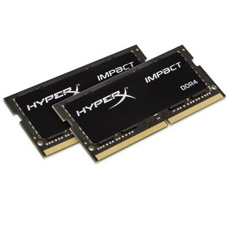 Kingston 金士顿 Impact系列 DDR4 3200MHz 笔记本内存 普条 黑色 16GB 8GB*2 HX432S20IB2K2/16