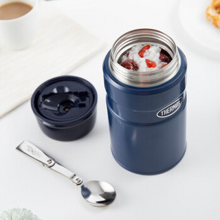 膳魔师（THERMOS）焖烧杯不锈钢焖烧罐时尚健康户外保温饭盒SK-3020升级款TCLE 蓝色DB 720ml