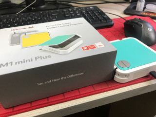 viewsonic优派m1miniplus家用投影机白色