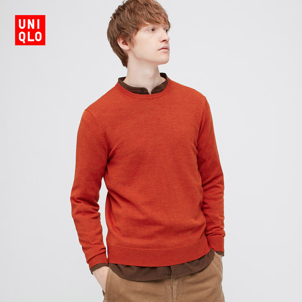 uniqlo优衣库429066男士美利奴羊毛衫