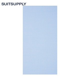 Suitsupply-Traveller浅蓝色棉平纹弧开领免烫商务男士衬衫