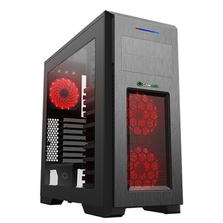 GAMEMAX 游戏帝国 M907 SE RGB EATX机箱 半侧透 黑色