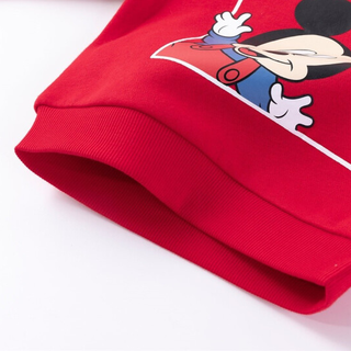 Disney 迪士尼 儿童抓绒卫衣套装 203T1149 米奇大红 80cm