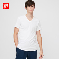 优衣库 男装 SUPIMA COTTON V领T恤(短袖)(2件装) 426367 UNIQLO