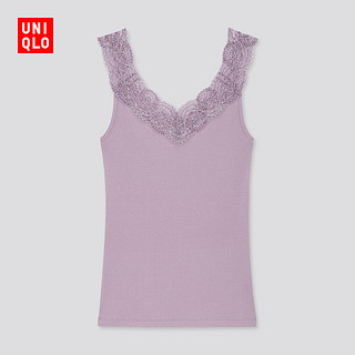 优衣库 女装 背心(罗纹)(蕾丝) 433728 UNIQLO