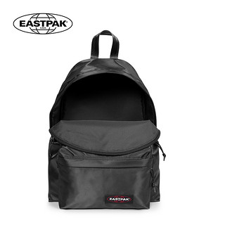 EASTPAK 依斯柏 SATINFACTION系列女士简约拉链纯色休闲双肩包EK62023Y 黑色中包