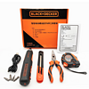 BLACK+DECKERBLACK&DECKER 百得 BD40HT-A9 智能电动螺丝起子8件工具套装