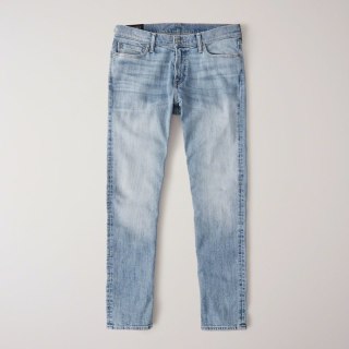 Abercrombie＆Fitch男装 运动风紧身直筒牛仔裤 157349-14 Abercrombie & Fitch