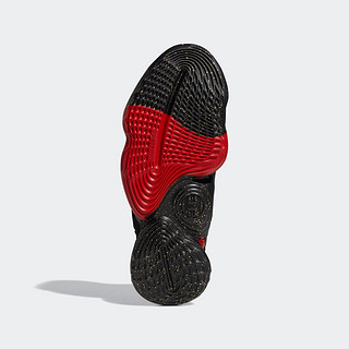 adidas 阿迪达斯 Harden Vol. 4 GCA 男士篮球鞋 EF9940 黑/浅猩红/金 42