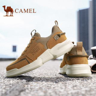 骆驼（CAMEL） 百搭轻盈运动复古户外休闲鞋潮型男 A032307980 红棕/咖啡 39