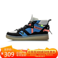 李宁 LI-NINGCF Hunter2020男子减震中帮经典耐磨绑带时尚运动休闲鞋华晨宇心选AGCQ127-3 43