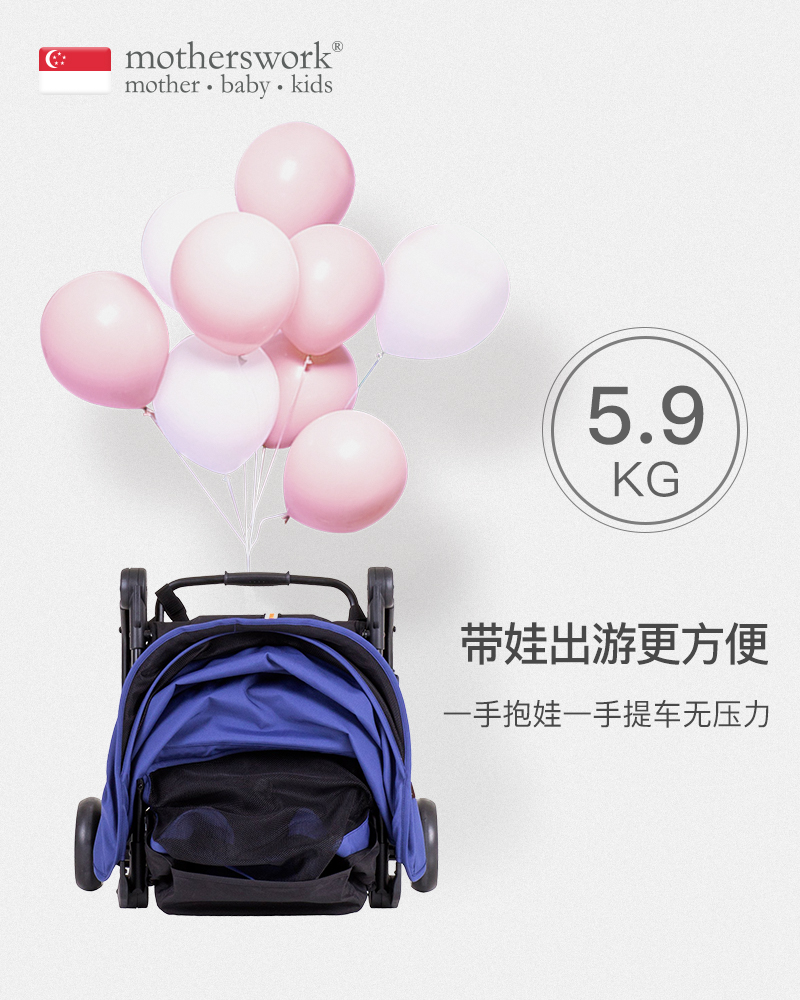 mountain buggy nano v3婴儿小推车超轻便携可坐可躺折叠手推伞车