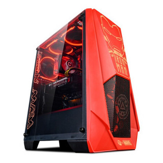 NINGMEI 宁美 魂 钢铁侠定制版 游戏台式机 红色 (锐龙R5-2600、RTX 2060 6G、8GB、256GB SSD、风冷)