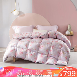 商品lovo乐蜗家纺繁花若梦抗菌羽绒被220240cm