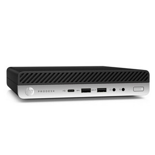 HP 惠普 ProDesk 600 G5 DM 商用台式机 黑色 (酷睿i3-9100T、核芯显卡、4GB、1TB HDD、风冷)