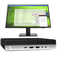 HP 惠普 EliteDesk 800 G5 DM 九代酷睿版 23.8英寸 商用台式机 黑色 (酷睿i5-9500、核芯显卡、8GB、256GB SSD、风冷)