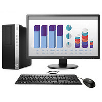 HP 惠普 EliteDesk 880 G3 19.5英寸 台式机 黑色(酷睿i5-7500、2GB独显、8GB、256GB SSD+1TB HDD、风冷)