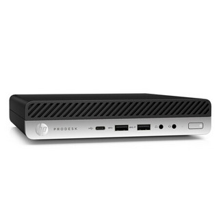 HP 惠普 ProDesk 600 G5 DM 商用台式机 黑色 (酷睿i5-9500T、核芯显卡、4GB、1TB HDD、风冷)