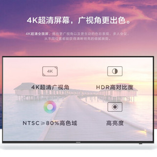 联想（Lenovo）55英寸会议平板电视4k超高清 远程视频 (BL55n+高清摄像全向麦+投屏器+支架)
