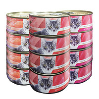 PET FOOD 美滋元 猫罐头营养成幼猫湿粮条猫咪零食罐头红白肉170g*12罐整箱