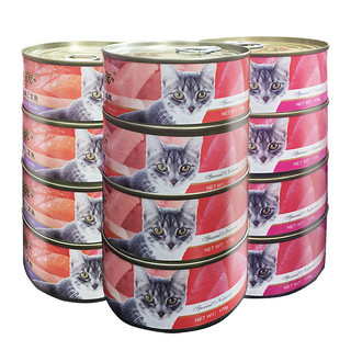 PET FOOD 美滋元 猫罐头营养成幼猫湿粮条猫咪零食罐头红肉170g*12罐
