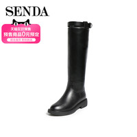 SENDA 森达 2019年冬季女士过膝高筒靴 Z1921DG9 黑色 36