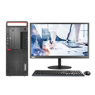 Lenovo 联想 ThinkCentre M720T 九代酷睿版 21.5英寸 商务台式机 黑色(酷睿i5-9500、核芯显卡、8GB、1TB HDD、风冷)