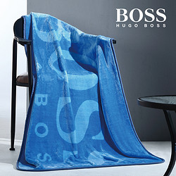 HUGO BOSS 雨果博斯 X 天猫会员店毛毯办公室空调毯午睡午休毯子单双人盖毯
