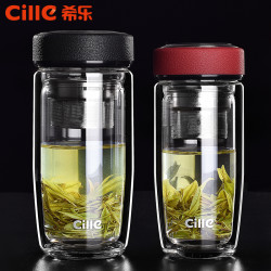 cille 希乐 加厚双层玻璃杯