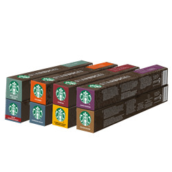 STARBUCKS 星巴克 胶囊咖啡nespresso 轻度+苏门+佛罗娜*2+浓缩+意式+综合+Pike