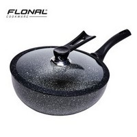 考拉海购黑卡会员： FLONAL 白金火山岩系列 不粘炒锅 28cm