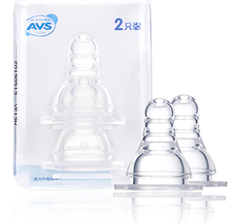 Pigeon 贝亲 BA28 标准口径硅胶奶嘴两只装