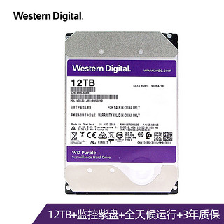WD 西部数据 WD121EJRX视频监控硬盘 12TB