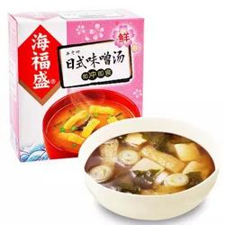 海福盛 方便速食汤 日式味噌汤 FD冻干汤块 10g*5包 盒装 *10件