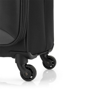 美旅拉杆箱 时尚简约拼色行李箱大容量可扩展飞机轮旅行箱 26英寸多隔层软箱 FP6黑色