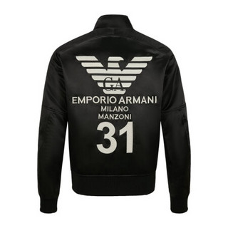 EMPORIO ARMANI阿玛尼EA奢侈品20秋冬男士棉外套 6H1BL7-1NYCZ BLACK-0014黑色 52