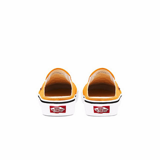 VANS 范斯 经典系列 Classic Slip-on Mule 中性休闲运动鞋 橙白棋/白格 43